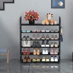 NEW 6 Tiers Metal Shoe Rack, Adjustable Shoe Shelf Storage Organizer
